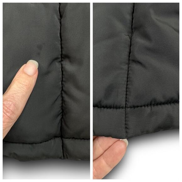 Womens Calvin Klein Repel 2 Degree Puffer Jacket Coat Faux Fur Collar Gray Small - Picture 9 of 10